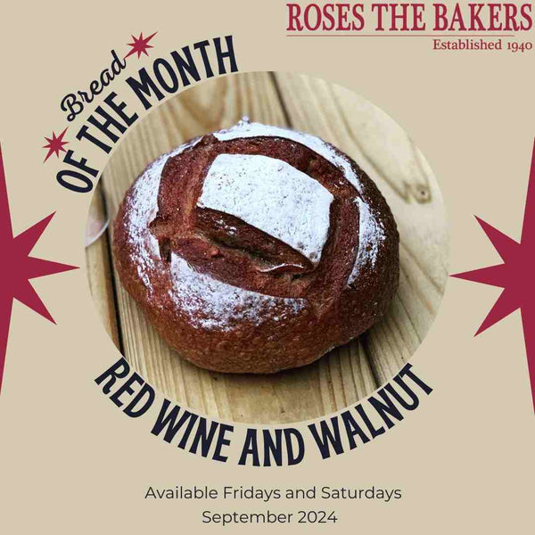 Red Wine and Walnut Bread Roses the Bakers
